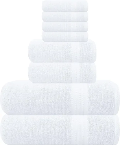 Vista 117 de GLAMBURG Juego de 2 Sábanas de Baño Extra Grandes de Algodón Premium de 700 GSM - 100% Algodón Peinado - 2 Sábanas de Baño 35x70 pulgadas - Calidad