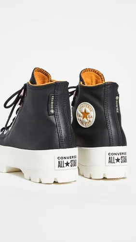 Vista 4 de Converse Chuck Taylor All Star - Tenis de invierno para mujer, NegroAmarillo AzafránEgret