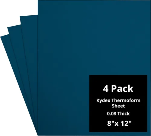 Vista 131 de Kydex Sheets - Solid Color DIY Kit for Crafting Holsters, Sheaths, and Mag Pouches - (8x8, 8x12, 12x12), Premium Thermoform Sheets - Thick, Durable