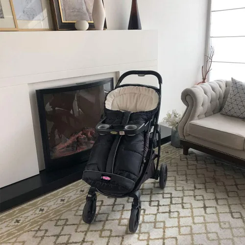 Vista 9 de Go - Saco de dormir repelente al agua para cochecito de bebé de 3 estaciones, cómodo saco de dormir para bebé, para invierno, al aire libre