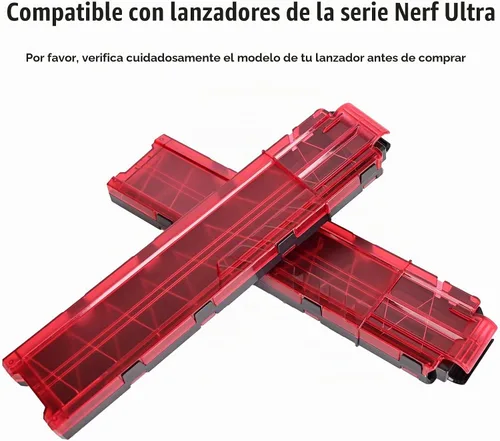 Vista 2 de Ultra Magazine, 18 dardos para cargador Nerf Ultra 2 PCS Negro y rojo