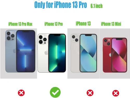 Vista 2 de Funda protectora completa para iPhone 13 Pro para mujeres, hombres y niñas, funda protectora completa a prueba de golpes, delgada, suave de TPU Una