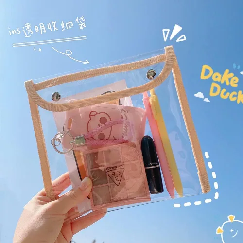 Vista 2 de AIBEARTY 4 portatarjetas transparente con purpurina impermeable, monedero, monedero, cartera, tarjetero para tarjetas de crédito, tarjetas