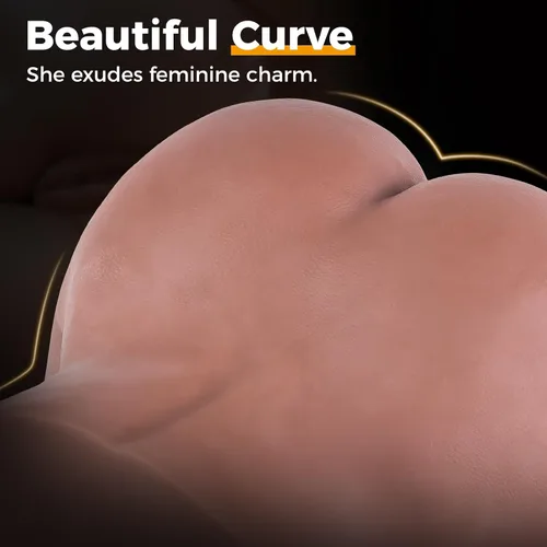 Vista 5 de Muñeca sexual de 11 libras masturbador masculino con vagina anal Stroker sexual realista de gran trasero marrón, muñecas sexuales de bolsillo, coño