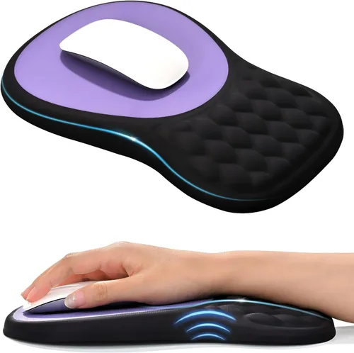 Vista 9 de EooCoo Alfombrilla de mouse ergonómica de masaje con reposamuñecas