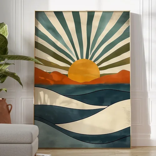 Vista 19 de Arte de pared de grúa blanca, póster de pájaros voladores, pintura abstracta verde, arte de grúa voladora, arte de pared de aves costeras, póster