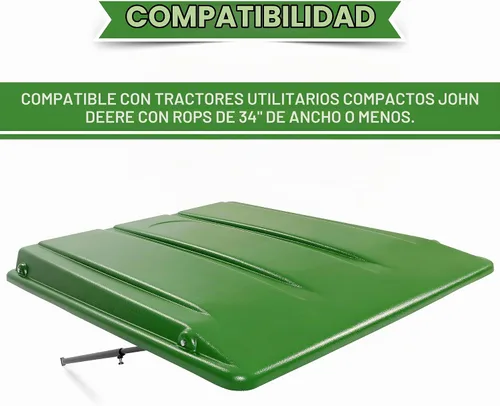 Vista 3 de Kojem - Toldo para tractor compatible con John Deere, tractores utilitarios compactos