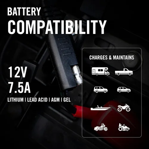Vista 6 de Battery Tender - Arnés de terminal de anillo accesorio con cable - Adaptador de cable de 45,72 cm con desconexión rápida SAE - Fácil, rápido