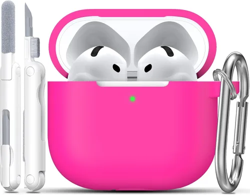 Vista 20 de RFUNGUANGO - Funda de silicona para AirPods Pro con auriculares, aguacate