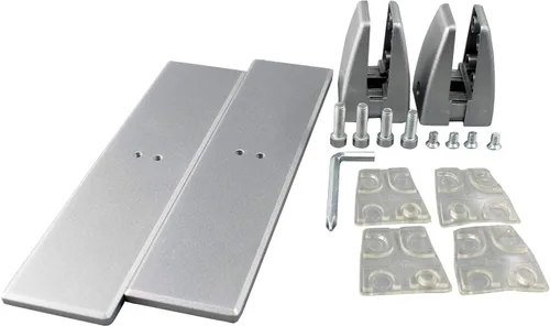 Vista 5 de Soporte de abrazadera de protección contra estornudos, 4 piezas, base de protección para encimeras, soporte de partición de aluminio resistente