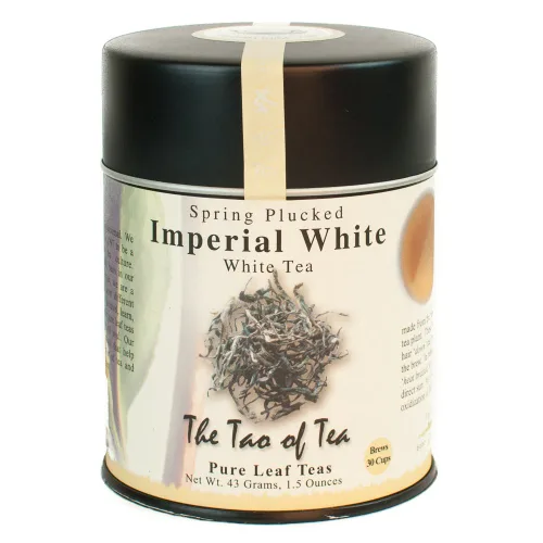 Vista 7 de The Tao of Tea, Té blanco imperial, hoja suelta, latas de 2.0 onzas