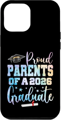 Vista 26 de Proud Parents of A Class of 2026 Graduate Graduation Case for iPhone 16