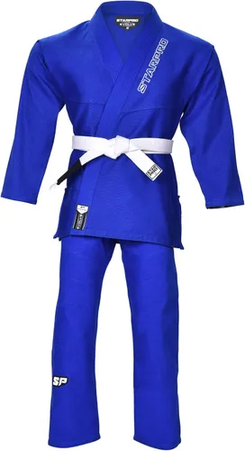 Vista 3 de Starpro BJJ Gi Kids - Jiu-Jitsu Uniform With Free White Belt Azul