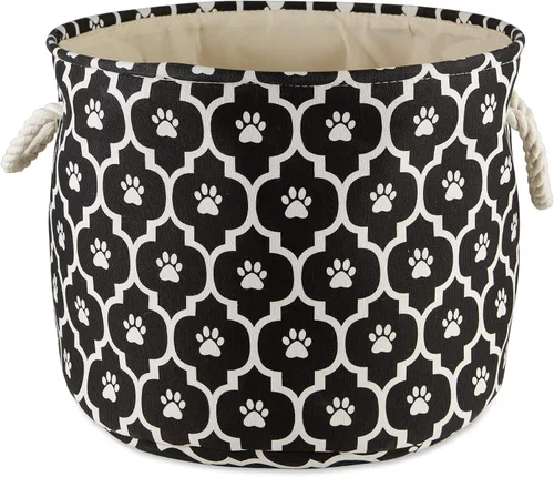 Vista 15 de Bone Dry Pet Storage Collection Lattice Estampado de Patas, Negro, Rectángulo Pequeño