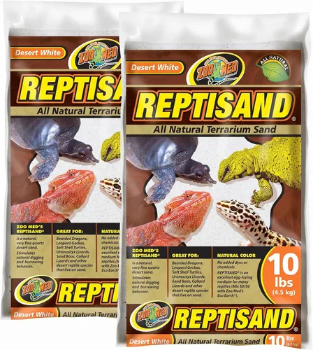 Vista 3 de Zoo Med ReptiSand®, 10 libras, blanco desierto
