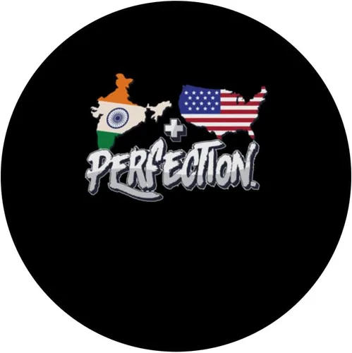 Vista 3 de Half American Half Indian Perfection USA India Pride PopSockets Standard PopGrip