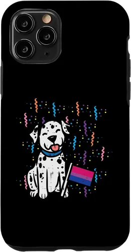 Vista 10 de iPhone 14 Bandera bisexual Perro dálmata Bi Mes del Orgullo LGBTQ Aliado LGBT Caso