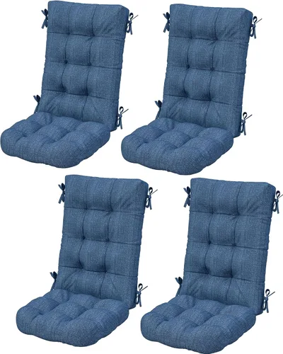 Vista 33 de SERWALL Cómodas mecedoras para exteriores, juego de 3, color azul Azul marino