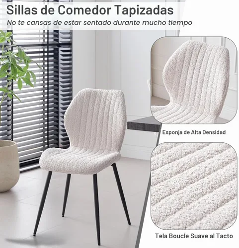 Vista 6 de Juego de mesa redonda de comedor de 47 pulgadas para 4, base en abanico, parte superior de 1.38 pulgadas de grosor, mesa de cocina de madera con 4