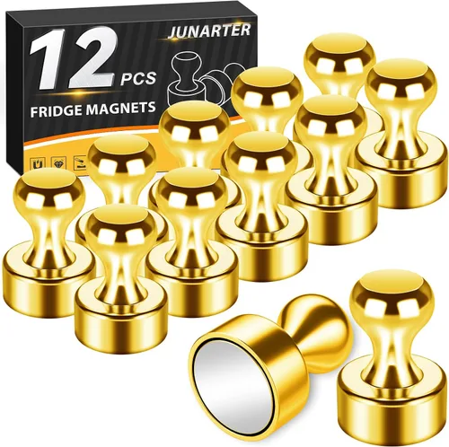 Vista 11 de Paquete de 20 Chinchetas Magnéticas, Imanes Negros Fuertes para Refrigerador, Imanes para Pizarra Blanca, Imanes para Refrigerador Fuertes, Imanes
