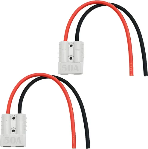 Vista 8 de CESFONJER 50A Conector de Conexión/Desconexión Rápida de Batería con Cable Conector de Batería de 10AWG y Anillo O, para Montacargas Eléctrico