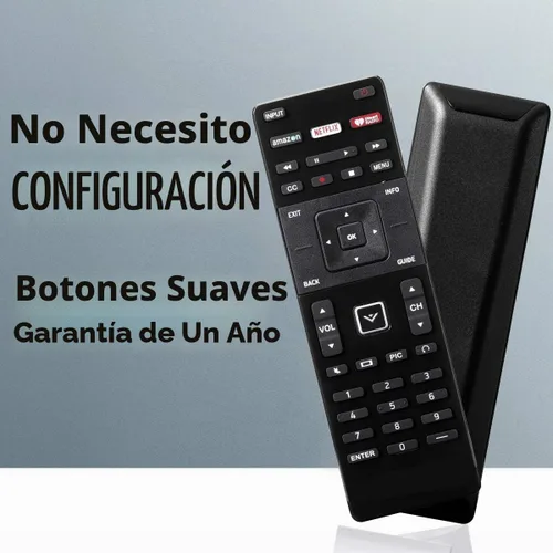 Vista 3 de XRT122 - Control remoto universal de repuesto para todos los televisores inteligentes Vizio E-Series D-Series LED HDTV