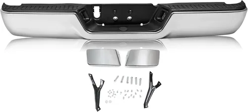 Vista 17 de SOCKIR Conjunto de parachoques de paso trasero con revestimiento antióxido Compatible con 2002-2008 Dodge Ram 1500 2003-2009 Ram 2500 3500 Pickup