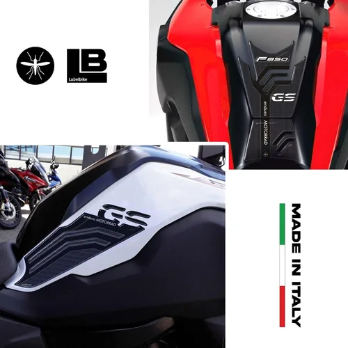 Vista 2 de labelbike - Pegatinas 3D para protección y decoración de los lados de la motocicleta en resina compatible con BMW F850 GS 2018-2024