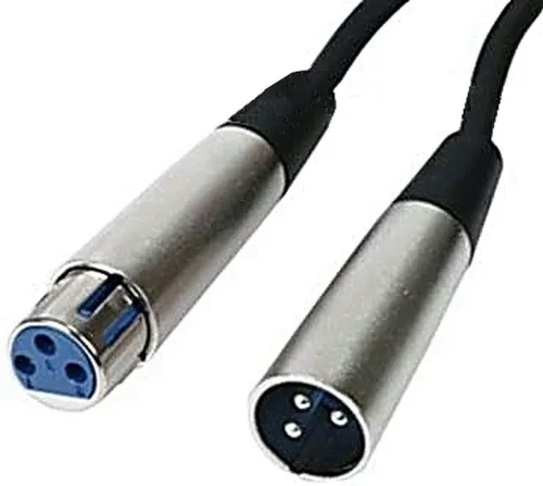 Vista 3 de Paquete de 2 cables de micrófono Studio Z de 20 pies, cables XLR de micrófono de baja Z, audio equilibrado macho a hembra, sin oxígeno, cobre