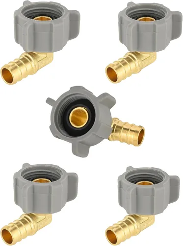 Vista 14 de EFIELD Pex - Juego de 2 accesorios de engarzado de latón para púas de latón con codo giratorio NPT de 1/2 pulgada Pex de 1/2 pulgada x 1/2 pulgadas