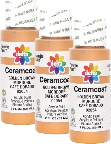 Vista 101 de Delta Creative Ceramcoat - Pintura acrílica en varios colores (2 onzas), 2002, oro antiguo