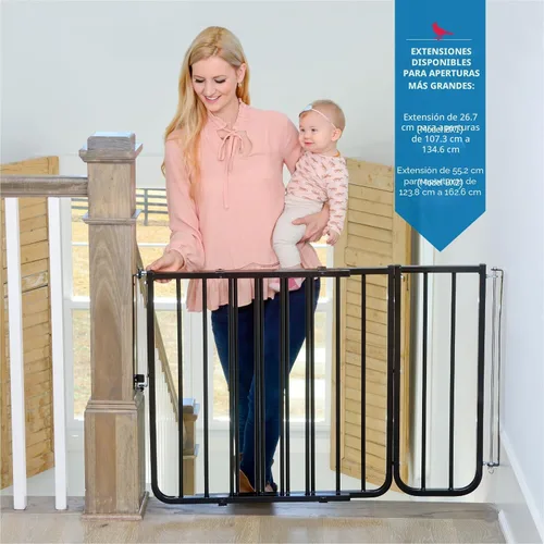 Vista 8 de Cardinal Gates SS30 Puerta Especial para Escaleras para Bebés para la Parte Superior de las Escaleras - Puerta Ajustable para Perros