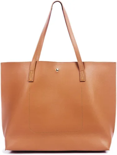 Vista 4 de Nodykka - Bolso con asas para hombro para mujer, de cuero sintético, con borla