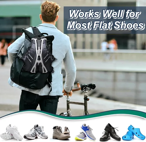 Vista 4 de Funda para zapatos para llevar zapatos en la bolsa, soporte para zapatos Doormoon para mochila, 2 pares de clips de zapatos para tacos de fútbol