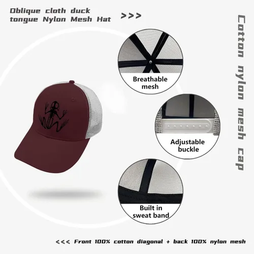 Vista 7 de devor Baseball Cap Bone Frog Baseball Caps for Women Graphic Baseball Cap Adjustable