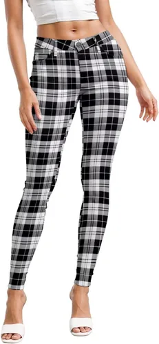 Vista 37 de Hybrid & Company - Pantalones ultraelásticos para mujer, cómodos y ajustados, para el trabajo y ocasiones informales Negro