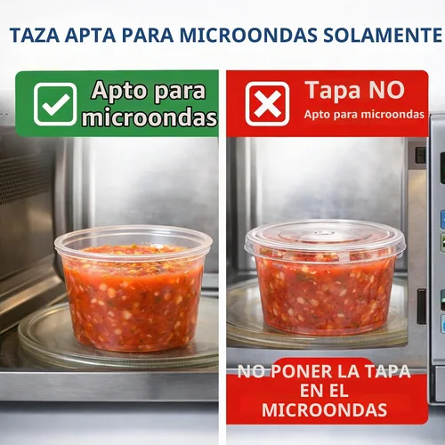 Vista 8 de Taza de plástico transparente para soufflé de 1 oz, tazas de porciones sin BPA con tapas, 100