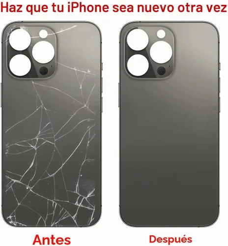 Vista 4 de Repuesto original OEM de cubierta trasera de cristal para iPhone 13 Pro Max de 6.7 pulgadas (Grafito) para todos los operadores con adhesivo