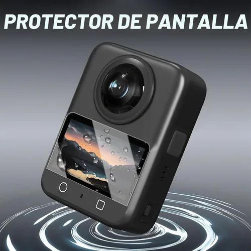 Vista 7 de Protector de lente compatible con DJI Osmo 360, protectores de lente transparentes para osmo 360 con protector de pantalla de lente para DJI Osmo