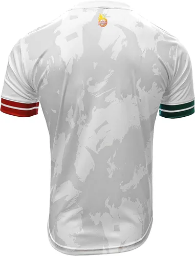 Vista 3 de Jersey México Diablos Rojos del México 100% Poliéster BlancoGris_Hecho en México
