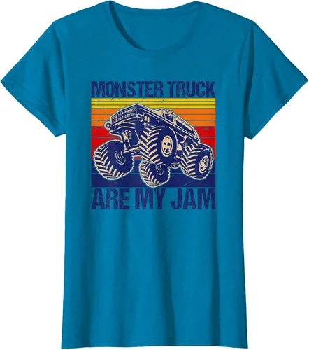 Vista 42 de Monster Truck Are My Jam For Monster Truck Lovers - Camiseta para hombres y niños, Blanco