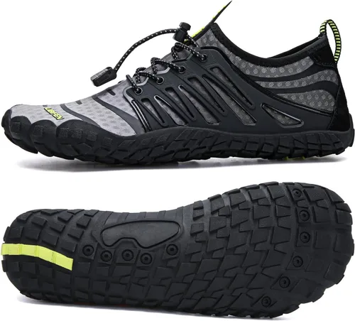 Vista 49 de UBFEN Zapatos acuáticos para natación, para hombre y mujer, para deportes de playa, secado rápido, descalzos para navegación, pesca, buceo, surf