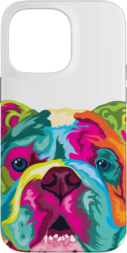 Vista 9 de Pop Art English Bulldog Dog Lover Bulldog Case for iPhone 17