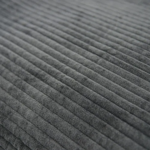 Vista 7 de vctops Funda de sofá a rayas de color liso, funda de sofá modular de felpa súper suave, antideslizante, para perros, gatos y mascotas, para sofá Gris