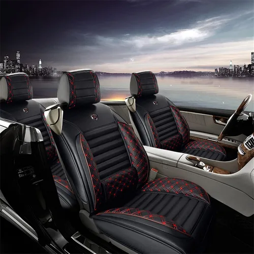 Vista 8 de Aoyade Fundas de asiento de coche para BMW Serie 1, 2, 3, 4, 5, 6, 7, para todo tipo de clima, suaves, transpirables, impermeables, juego completo