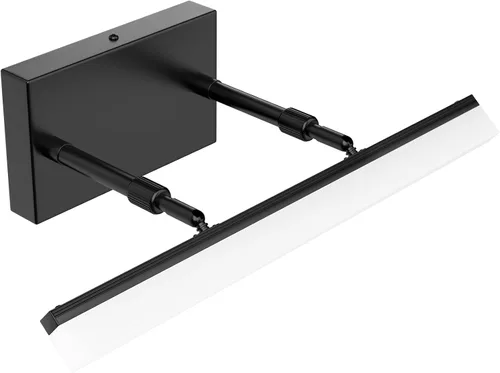 Vista 30 de Aipsun Luces LED de tocador de 15.7 pulgadas ajustables para baño, lámpara de pared para baño, accesorio de iluminación sobre espejo cromado moderno
