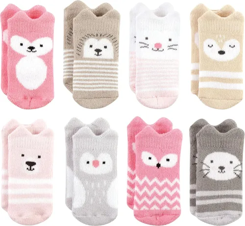 Vista 94 de Hudson Baby - Calcetines de algodón para bebés recién nacidos y Terry para niñas bebés