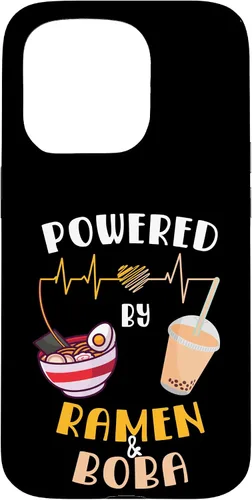 Vista 14 de Powered by Ramen & Boba Tea - Linda funda Kawaii Ramen Soup para iPhone 17