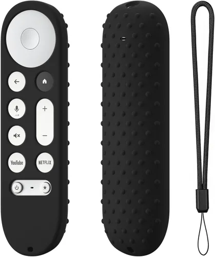 Vista 17 de Funda de silicona para Google TV Streamer 4K Google TV (4K) Voice Remote 2024 Funda de silicona antideslizante (rojo)