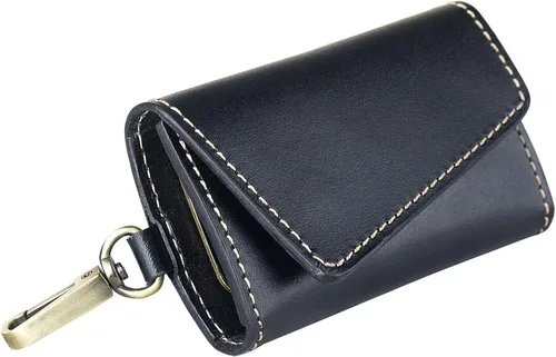Vista 6 de Ancicraft - Funda de piel para llaveros, diseño de cartera